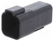 Connector: wire-wire; plug; male; PX0; PIN: 6; IP68; for cable; black BULGIN