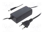 Power supply: switched-mode; 12VDC; 2A; Out: 5,5/2,5; 24W; 0÷40°C POS