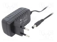 Power supply: switched-mode; mains,plug; 6VDC; 1A; 6W; Plug: EU POS