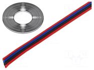 Wire: ribbon; TLWY; 4x0.22mm2; stranded; Cu; unshielded; PVC; 150V TECHNOKABEL