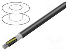 Wire: control cable; ÖLFLEX® ROBUST FD; 4G0.5mm2; black; stranded LAPP