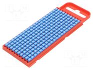Markers; Marking: N; 2÷2.8mm; polyamide; blue; -40÷85°C; push-in HELLERMANNTYTON