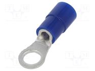 Tip: ring; M4; Ø: 4.3mm; 1.04÷2.63mm2; crimped; for cable; insulated NICHIFU