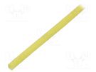 Insulating tube; fiberglass; yellow; -20÷155°C; Øint: 2.5mm SYNFLEX