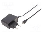 Power supply: switching; mains,plug-in; 5VDC; 2A; 10W; 78.7%; black POS