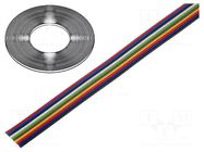 Wire: ribbon; TLWY; 10x0.22mm2; stranded; Cu; unshielded; PVC; 150V TECHNOKABEL