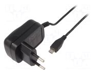 Power supply: switching; mains,plug-in; 5VDC; 5W; Out: USB micro GOOBAY