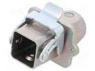 Enclosure for connectors: HDC; size 3A; Han® A,Han® EMC; EMC HARTING