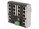 Switch Ethernet; unmanaged; Number of ports: 16; 9÷36VDC; RJ45 MURR ELEKTRONIK