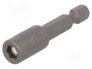 Screwdriver bit; 6-angles socket; Socket: HEX 5,5mm; with magnet WERA