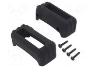 Silicone protector; thermoplastic rubber; Colour: black; 2pcs. TAKACHI