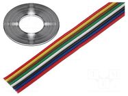 Wire: ribbon; TLWY; 4x0.5mm2; stranded; Cu; unshielded; PVC; 300V TECHNOKABEL