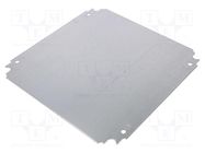 Mounting plate; galvanised steel; 1.8mm 