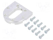 Bracket; silver; for motors with 37 mm diameter; aluminum; 1pcs. POLOLU