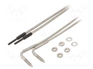 Sensor: fiber-optic; Range: 0÷670mm; Len: 2m; Thread: M4; -60÷250°C AUTONICS