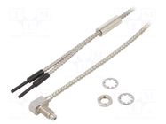 Sensor: fiber-optic; Range: 0÷250mm; Len: 2m; Thread: M6; -60÷250°C AUTONICS