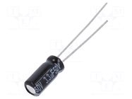 Capacitor: electrolytic; THT; 3.3uF; 50VDC; Ø5x11mm; Pitch: 2mm PANASONIC