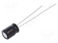 Capacitor: electrolytic; THT; 10uF; 35VDC; Ø5x7mm; Pitch: 2mm; ±20% PANASONIC