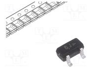 Transistor: NPN; bipolar; BRT; 50V; 0.1A; 0.2W; SC75; R1: 4.7kΩ ONSEMI