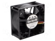Fan: DC; axial; 12VDC; 80x80x38mm; 138m3/h; 49dBA; ball; 5700rpm SANYO DENKI