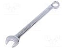 Wrench; bent,combination spanner; 17mm; Chrom-vanadium steel KING TONY