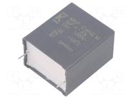 Capacitor: polypropylene; DC-Link; 5uF; Uoper: 1.2kVDC; 11.9A; THT KEMET