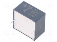 Capacitor: polypropylene; DC-Link; 3.3uF; Uoper: 1.2kVDC; 9.1A; THT KEMET