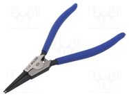 Pliers; for circlip; external; 12÷28mm; Pliers len: 250mm KING TONY