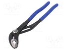 Pliers; for pipe gripping,adjustable; 310mm; with button KING TONY