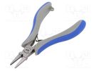 Pliers; miniature,half-rounded nose; 128mm KING TONY
