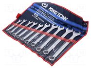 Wrench-set; combination spanner; 10pcs. KING TONY