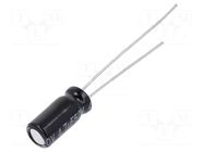 Capacitor: electrolytic; low ESR; THT; 4.7uF; 50VDC; Ø5x11mm; ±20% PANASONIC