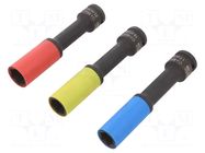 Socket-set; 6-angles,to wheels,socket spanner,impact; 1/2" BAHCO