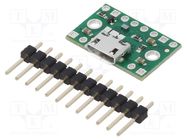 Accessories: power multiplexer; 1.5A; Ch: 2; pin header,USB; green POLOLU