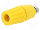 Socket; 4mm banana; 35A; 60VDC; yellow; nickel plated; -25÷100°C HIRSCHMANN T&M