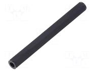 Screwed spacer sleeve; hexagonal; polyamide; M2,5; L: 50mm; black DREMEC