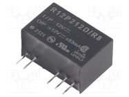 Converter: DC/DC; 2W; Uin: 10.8÷13.2V; Uout: 12VDC; Uout2: -12VDC RECOM