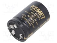 Capacitor: electrolytic; SNAP-IN; 680uF; 400VDC; Ø35x50mm; ±20% KEMET