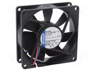 Fan: DC; axial; 12VDC; 80x80x25.4mm; 33m3/h; 12dBA; slide; 1500rpm EBM-PAPST