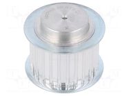 Belt pulley; AT5; W: 25mm; whell width: 36mm; Ø: 38.6mm; aluminium OPTIBELT