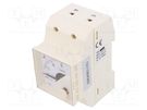 Ammeter; for DIN rail mounting; I AC: 0÷15A; True RMS; Class: 1.5 LUMEL