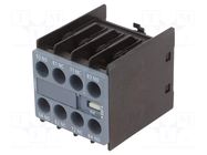 Auxiliary contacts; Size: S00; Leads: screw terminals; front; 6A SIEMENS
