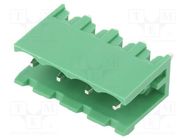 Pluggable terminal block; 5.08mm; ways: 4; straight; socket; male ADAM TECH