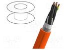 Wire: servo drive; MOTIONLINE® PREMIUM; 4G4mm2; orange; stranded NEXANS