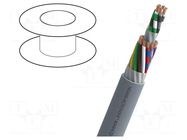 Wire; MOTIONLINE® ADVANCED; 8x0.34mm2; unshielded; 300V; Cu; grey NEXANS