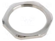 Nut; M50; brass; 65mm; Thread: metric; Pitch: 1.5; Plating: nickel LAPP
