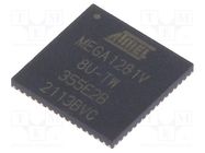IC: AVR microcontroller; VQFN64; 1.8÷5.5VDC; Ext.inter: 17; Cmp: 1 MICROCHIP TECHNOLOGY