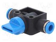 Shutoff valve; -0.95÷10bar; 270l/min; Øout: 6mm; Øin: 6mm; 0÷60°C 