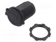 USB power supply; USB A socket x2; Sup.volt: 12÷24VDC; black 4CARMEDIA