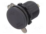 USB power supply; USB A socket,USB C socket; Sup.volt: 12÷24VDC 4CARMEDIA